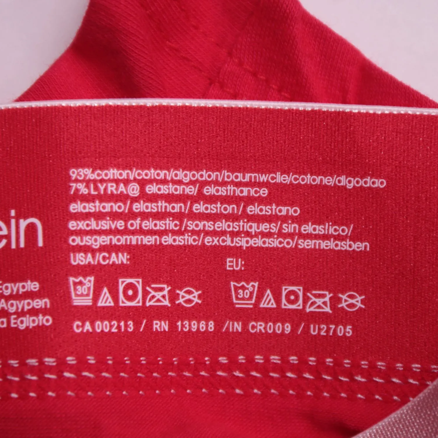 Красные трусы-боксеры Calvin Klein с широким поясом, размер 50 (L)